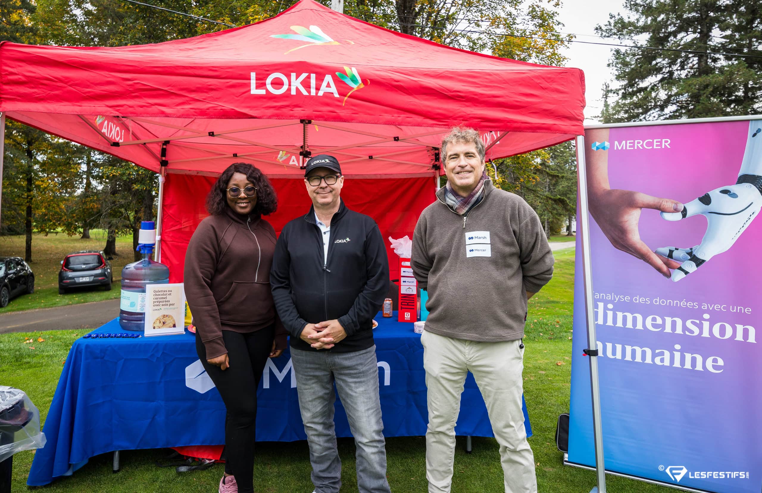 LOKIA booth at the Affichez Golf Tournament in support of the Alzheimer Society of Quebec